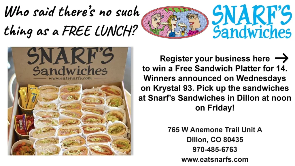 Register your business to win free lunch.